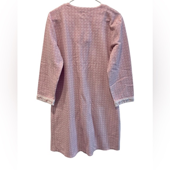 White stag sleepwear vintage cottage floral zip down night gown - Picture 5 of 7